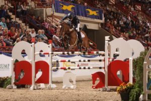 Ireland's Daniel Coyle and Fortis Fortuna win the $100,000 Prix De Penn Photo: Al Cook 