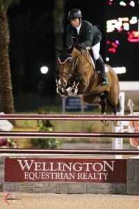 Cian O'Connor and Quidam's Cherie in action at Wellington