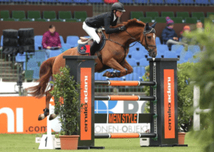 Michael Duffy and Westland Ruby (ISH) pictured at Hamburg. Photo: www.sportfotos-lafrentz.de