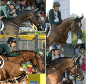 Clockwise from top left: Denis Lynch and All Inclusive NRW, Shane Breen and Golden Hawk, Darragh Kenny and Imothep, Cameron Hanley and Living the Dream. Picture: Xavier Boudon/Pixizone.com
