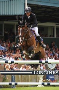 Trevor Breen and Adventure de Kannan winning at Hickstead today