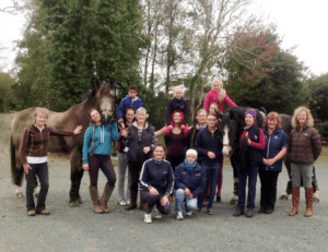 Some of the weekend attendees at Spruce Lodge, Co. Wicklow.