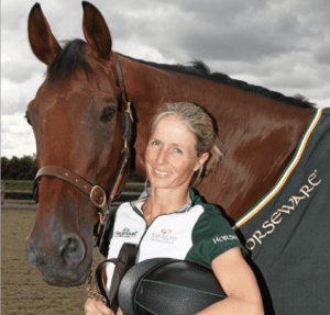 Sarah Ennis - in both second and third place after dressage