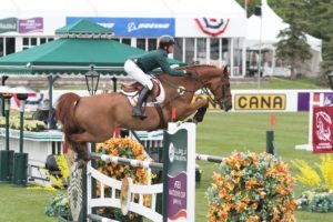 Darragh Kenny and Sans Soucis Z, on whom he'll compete in this evening's Global Champions Tour Grand Prix