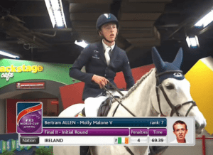Bertram Allen and Molly Malone - finished seventh in tonight's World Cup competition