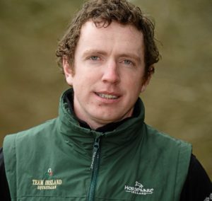 18 April 2013; Greg Broderick at the launch of Comfybed Equine Bedding as official Equine Bedding Supplier of Team Ireland Equestrian. Abbeyleix Manor Hotel, Abbeyleix, Co. Laois. Picture credit: Matt Browne / SPORTSFILE *** NO REPRODUCTION FEE ***