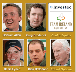 The Irish team for the European Show Jumping Championships