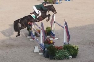 Talks Cheap and Eoin McMahon on their way to a podium finish at the FEI World Breeding Championships for Young Horses at Lanaken