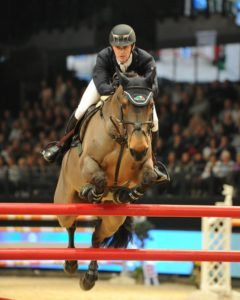 Liverpool Horse Show Day 3 03.01.16 Grand Prix winner Billy Twomey on Diaghilev