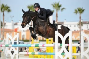 Oliva, Spain - 2016 January 23: during Gold 2 competition at CSI2 Mediterranean Equestrian Tour at Oliva Nova Equestrian Center. (photo: © Nicole Ciscato)