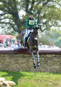 camilla speirs on portersize just a jiff at Badminton 16