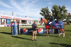 Daniel Coyle and Somerset in their winning presentation with Kevin Gouthro, Pepsi Regional Sales Director. 