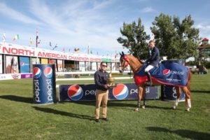 Daniel Coyle and Somerset in their winning presentation with Kevin Gouthro, Pepsi Regional Sales Director.