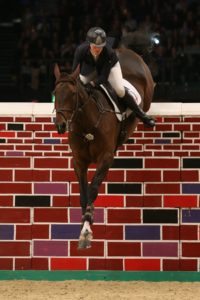 The Thistledown sponsored HOYS Puissance winner Quality Old Joker (Photo: Julian Portch)