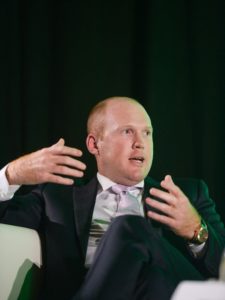 Enda Carroll, Managing Director of Ashford Farm speaking during the Horse Sport Ireland International Marketing Symposium at The Hodson Bay Hotel in Athlone. Photo by Eóin Noonan/Sportsfile