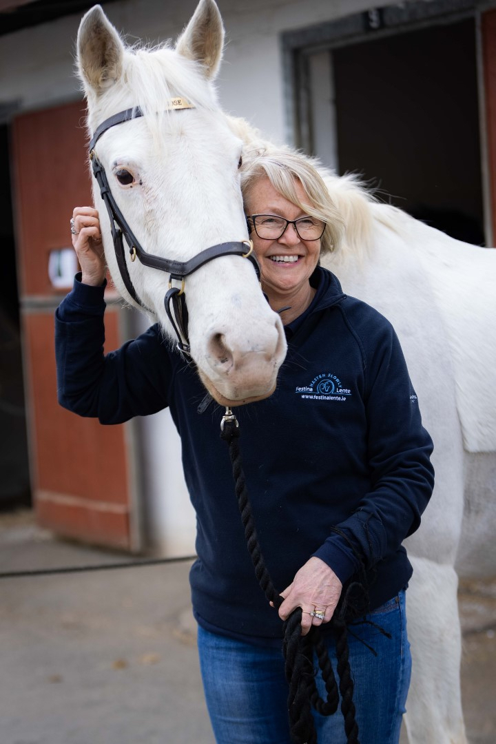 Dr. Jill Carey, CEO, Festina Lente with Horse